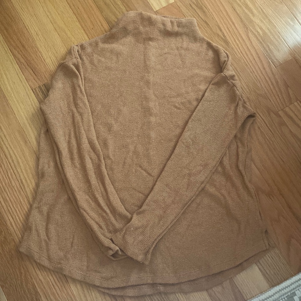 Soft Funnel neck sweater in camel